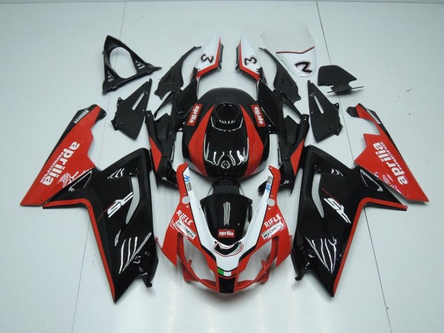 Inyección Kit Carenado Moto RS 125 2006-2011 - Negro y rojo Inyección Kit Carenado Moto RS 125 2006-2011 - Negro y rojo