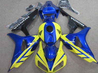 Inyección Kits Carenado Moto CBR 1000 RR 2006-2007 - Azul Amarillo