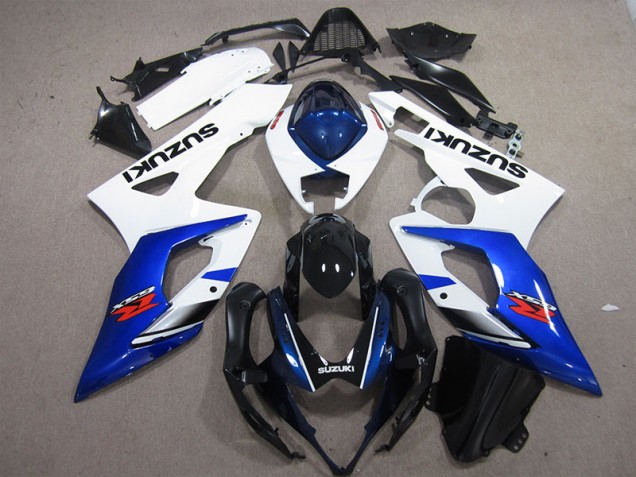 Inyección Kits Carenado Moto GSXR 1000 K5 2005-2006 - Blanco Azul Inyección Kits Carenado Moto GSXR 1000 K5 2005-2006 - Blanco Azul
