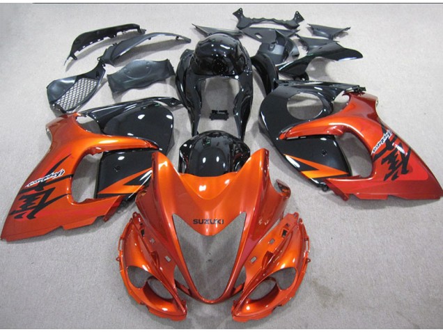 Inyección Kits Carenado Moto GSXR 1300 Hayabusa 2008-2019 - Naranja Negro Inyección Kits Carenado Moto GSXR 1300 Hayabusa 2008-2019 - Naranja Negro