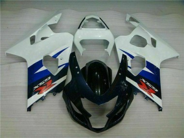 Inyección Kits Carenado Moto GSXR 600 / 750 K4 2004-2005 - Blanco Negro