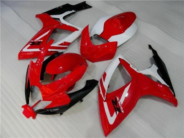 Inyección Kits Carenado Moto GSXR 600 / 750 K6 2006-2007 - Rojo Blanco Inyección Kits Carenado Moto GSXR 600 / 750 K6 2006-2007 - Rojo Blanco