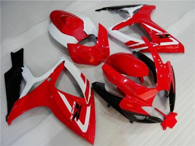 Inyección Kits Carenado Moto GSXR 600 / 750 K6 2006-2007 - Rojo Blanco Inyección Kits Carenado Moto GSXR 600 / 750 K6 2006-2007 - Rojo Blanco