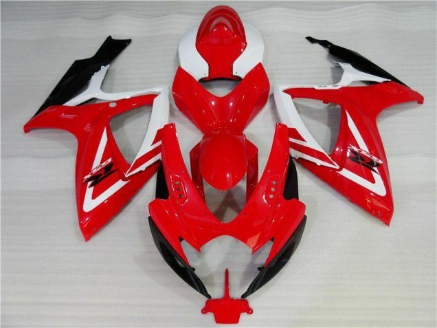 Inyección Kits Carenado Moto GSXR 600 / 750 K6 2006-2007 - Rojo Blanco Inyección Kits Carenado Moto GSXR 600 / 750 K6 2006-2007 - Rojo Blanco