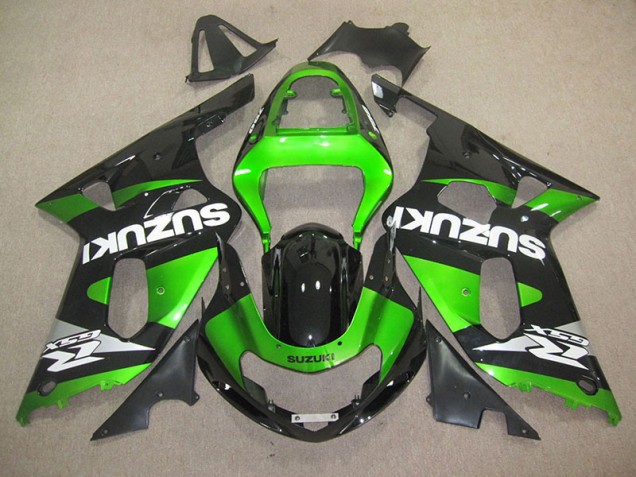 Inyección Kits Carenado Moto GSXR 600 K1 K2 K3 2001-2003 - Negro Verde Inyección Kits Carenado Moto GSXR 600 K1 K2 K3 2001-2003 - Negro Verde