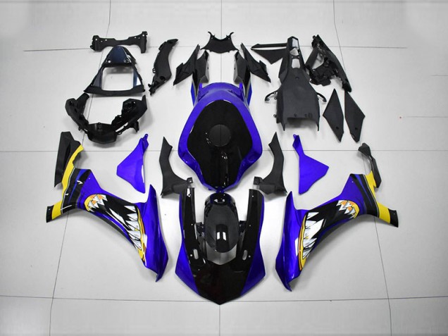 Inyección Kits Carenado Moto R1 2015-2019 - Azul Negro Inyección Kits Carenado Moto R1 2015-2019 - Azul Negro