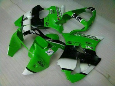 Inyección Kits Carenado Moto ZX6R 2000-2002 - Verde Negro