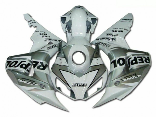 Kit ABS Carenado Motocicleta CBR 1000 RR 2004-2005 - Plata Repsol Kit ABS Carenado Motocicleta CBR 1000 RR 2004-2005 - Plata Repsol