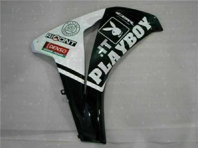 Kit ABS Carenado Motocicleta CBR 1000 RR 2008-2011 - Blanco Negro Playboy Kit ABS Carenado Motocicleta CBR 1000 RR 2008-2011 - Blanco Negro Playboy
