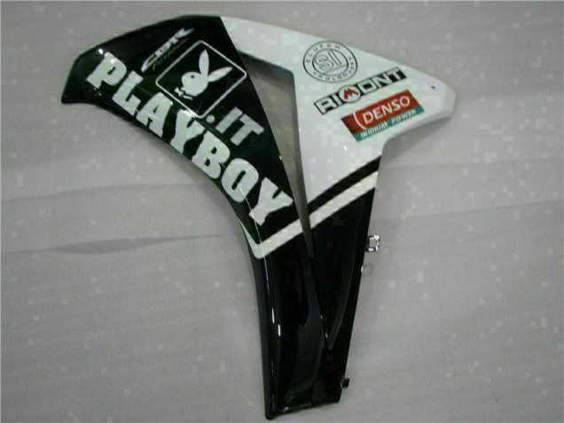 Kit ABS Carenado Motocicleta CBR 1000 RR 2008-2011 - Blanco Negro Playboy Kit ABS Carenado Motocicleta CBR 1000 RR 2008-2011 - Blanco Negro Playboy