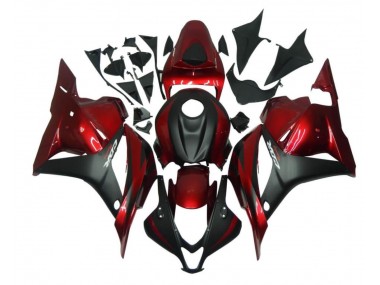Kit ABS Carenado Motocicleta CBR 600 RR 2009-2012 - Rojo Negro