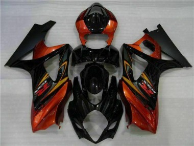 Kit ABS Carenado Motocicleta GSXR 1000 K7 2007-2008 - Negro
