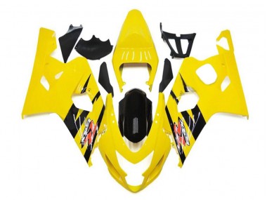 Kit ABS Carenado Motocicleta GSXR 600 / 750 K4 2004-2005 - Amarillo Negro