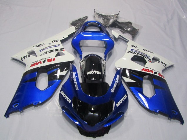 Kit ABS Carenado Motocicleta GSXR 600 K1 K2 K3 2001-2003 - Azul Blanco Motul Kit ABS Carenado Motocicleta GSXR 600 K1 K2 K3 2001-2003 - Azul Blanco Motul