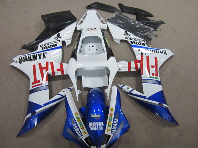 Kit ABS Carenado Motocicleta R1 2004-2006 - Azul Blanco Motul Fiat Kit ABS Carenado Motocicleta R1 2004-2006 - Azul Blanco Motul Fiat