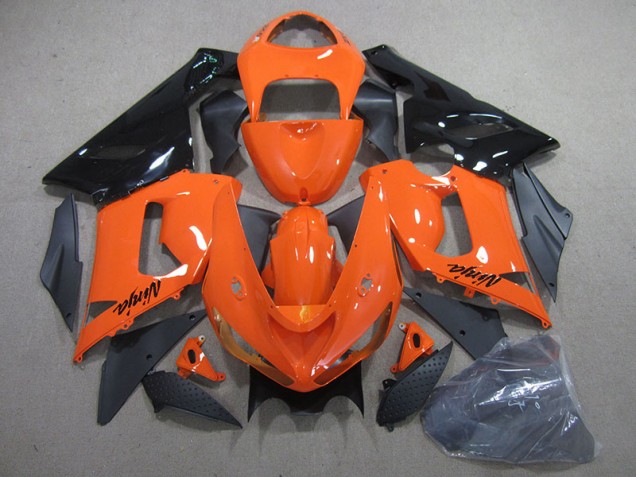 Kit ABS Carenado Motocicleta ZX6R 2005-2006 - Naranja Negro Ninja