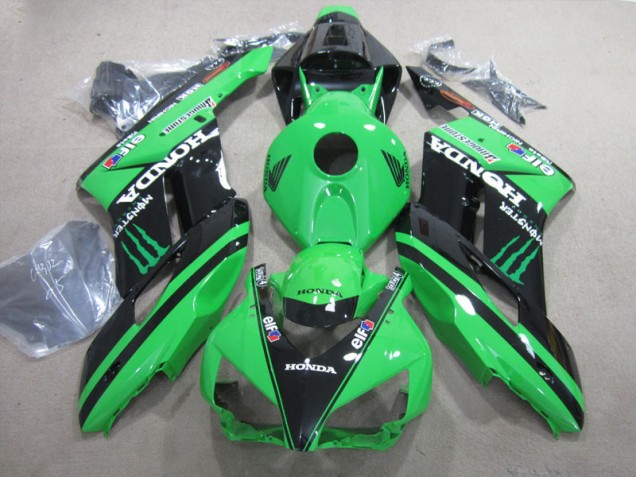 Kit Carenado ABS Completo CBR 1000 RR 2004-2005 - Negro Verde Monster Kit Carenado ABS Completo CBR 1000 RR 2004-2005 - Negro Verde Monster