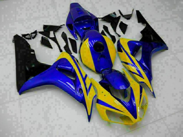 Kit Carenado ABS Completo CBR 1000 RR 2006-2007 - Azul Amarillo Kit Carenado ABS Completo CBR 1000 RR 2006-2007 - Azul Amarillo