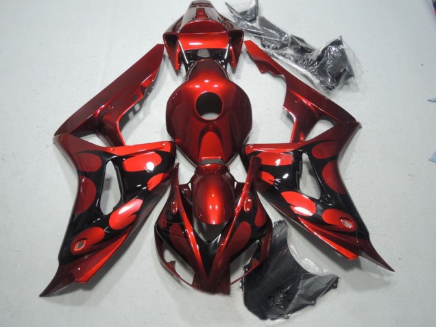 Kit Carenado ABS Completo CBR 1000 RR 2006-2007 - Rojo Negro Kit Carenado ABS Completo CBR 1000 RR 2006-2007 - Rojo Negro