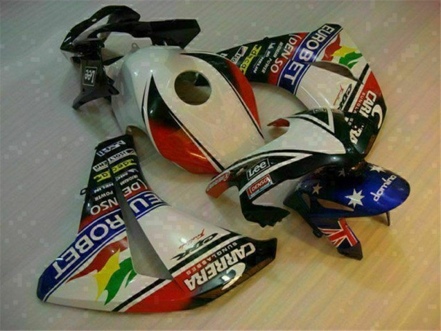 Kit Carenado ABS Completo CBR 1000 RR 2008-2011 - Blanco Azul Kit Carenado ABS Completo CBR 1000 RR 2008-2011 - Blanco Azul