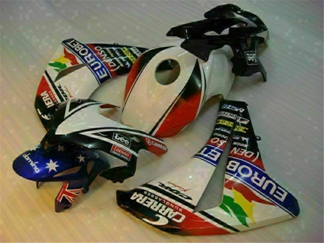 Kit Carenado ABS Completo CBR 1000 RR 2008-2011 - Blanco Azul Kit Carenado ABS Completo CBR 1000 RR 2008-2011 - Blanco Azul