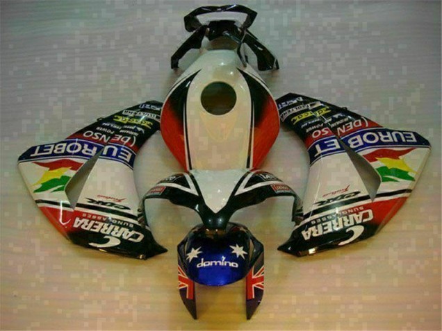 Kit Carenado ABS Completo CBR 1000 RR 2008-2011 - Blanco Azul Kit Carenado ABS Completo CBR 1000 RR 2008-2011 - Blanco Azul