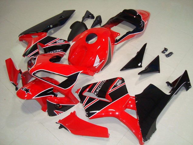 Kit Carenado ABS Completo CBR 600 RR 2003-2004 - Rojo Negro