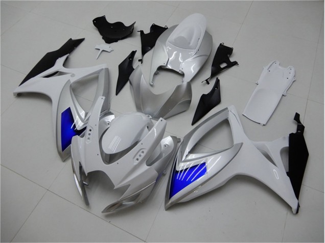 Kit Carenado ABS Completo GSXR 600 / 750 K6 2006-2007 - Blanco Azul Kit Carenado ABS Completo GSXR 600 / 750 K6 2006-2007 - Blanco Azul