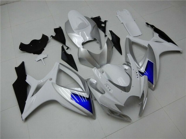 Kit Carenado ABS Completo GSXR 600 / 750 K6 2006-2007 - Blanco Azul Kit Carenado ABS Completo GSXR 600 / 750 K6 2006-2007 - Blanco Azul