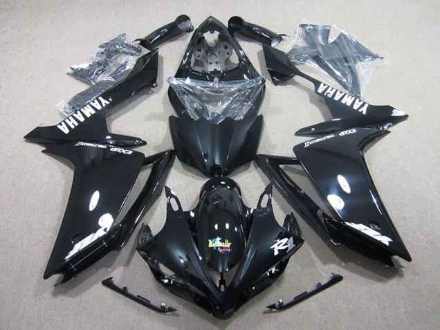 Kit Carenado ABS Completo R1 2007-2008 - Negro Blanco Calcomanía Kit Carenado ABS Completo R1 2007-2008 - Negro Blanco Calcomanía