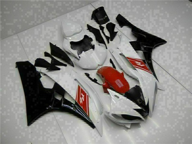 Kit Carenado ABS Completo R6 2006-2007 - Blanco Negro Kit Carenado ABS Completo R6 2006-2007 - Blanco Negro