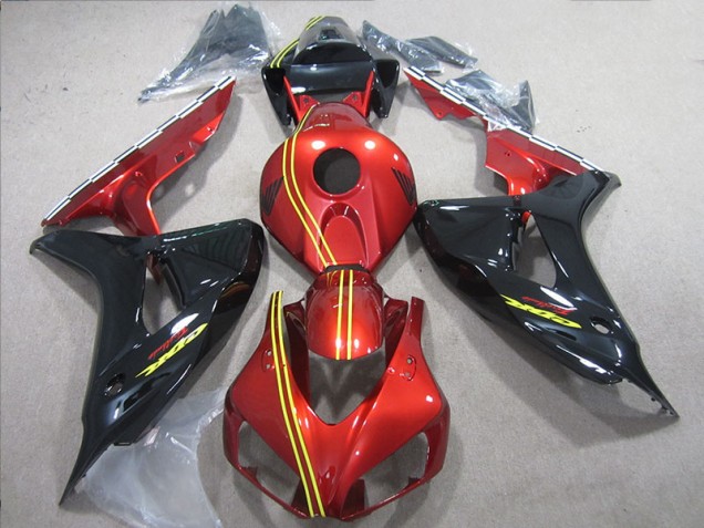 Kit Carenado Inyección CBR 1000 RR 2006-2007 - Negro Rojo Amarillo Kit Carenado Inyección CBR 1000 RR 2006-2007 - Negro Rojo Amarillo