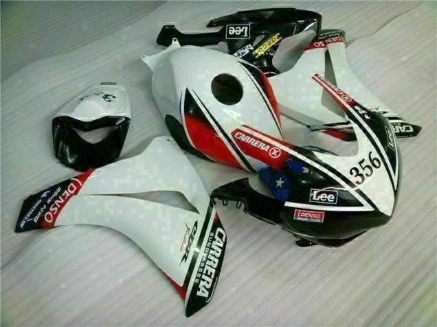 Kit Carenado Inyección CBR 1000 RR 2008-2011 - Blanco Negro Kit Carenado Inyección CBR 1000 RR 2008-2011 - Blanco Negro