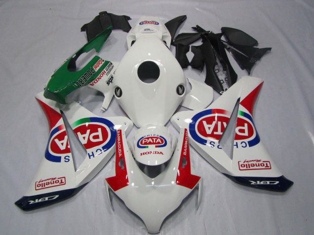 Kit Carenado Inyección CBR 1000 RR 2008-2011 - Blanco Rojo PATA Kit Carenado Inyección CBR 1000 RR 2008-2011 - Blanco Rojo PATA