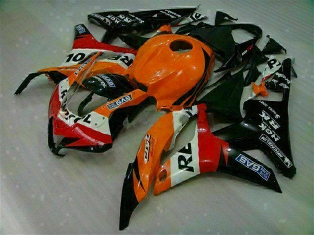 Kit Carenado Inyección CBR 600 RR 2007-2008 - Naranja Negro Repsol Kit Carenado Inyección CBR 600 RR 2007-2008 - Naranja Negro Repsol