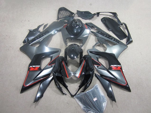 Kit Carenado Inyección GSXR 1000 K5 2005-2006 - Negro Rojo Kit Carenado Inyección GSXR 1000 K5 2005-2006 - Negro Rojo
