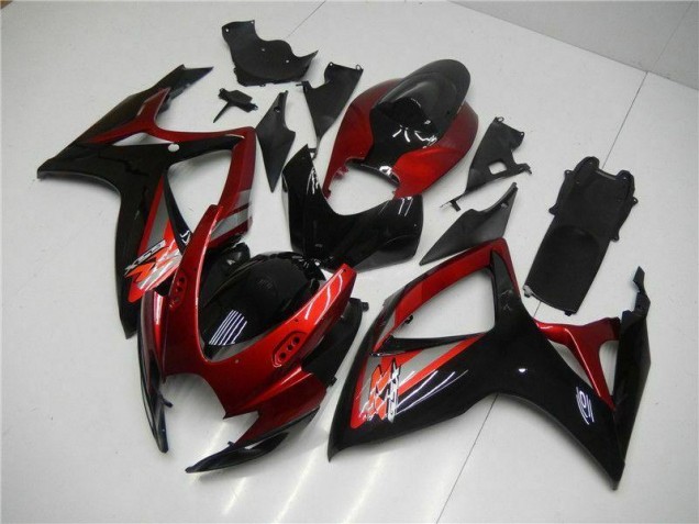 Kit Carenado Inyección GSXR 600 / 750 K6 2006-2007 - Rojo Negro Kit Carenado Inyección GSXR 600 / 750 K6 2006-2007 - Rojo Negro