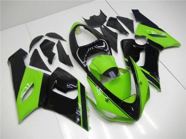 Kit Carenado Inyección ZX6R 2005-2006 - Verde Negro Kit Carenado Inyección ZX6R 2005-2006 - Verde Negro