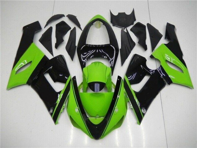 Kit Carenado Inyección ZX6R 2005-2006 - Verde Negro Kit Carenado Inyección ZX6R 2005-2006 - Verde Negro