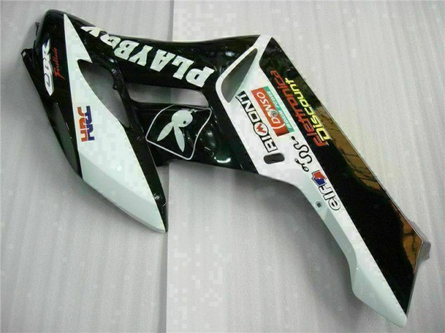 Kit Carenado Moto CBR 1000 RR 2004-2005 - Negro Blanco Kit Carenado Moto CBR 1000 RR 2004-2005 - Negro Blanco