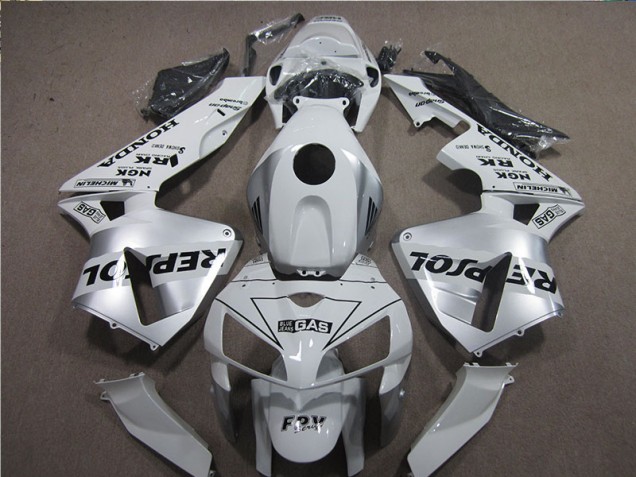 Kit Carenado Moto CBR 600 RR 2005-2006 - Blanco Negro Repsol Kit Carenado Moto CBR 600 RR 2005-2006 - Blanco Negro Repsol