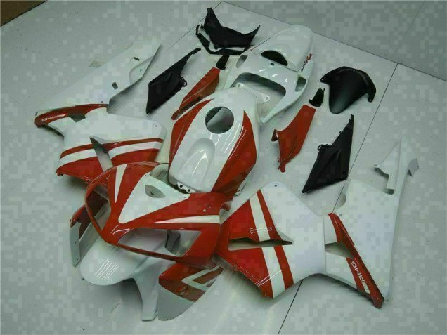 Kit Carenado Moto CBR 600 RR 2005-2006 - Blanco Rojo Kit Carenado Moto CBR 600 RR 2005-2006 - Blanco Rojo