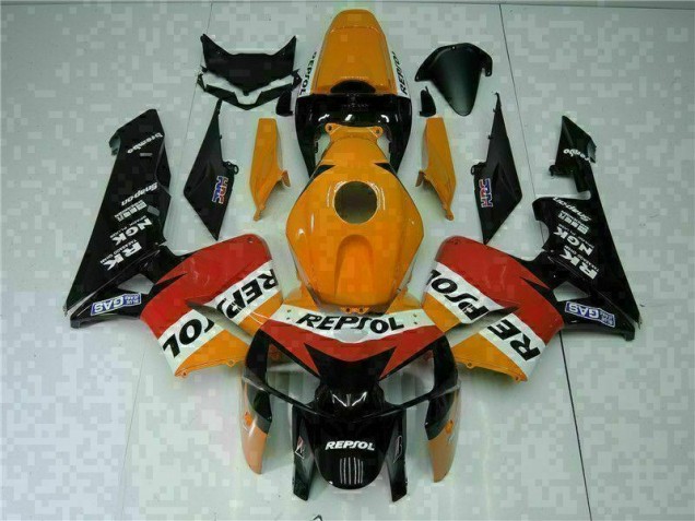 Kit Carenado Moto CBR 600 RR 2005-2006 - Naranja Negro Repsol Kit Carenado Moto CBR 600 RR 2005-2006 - Naranja Negro Repsol