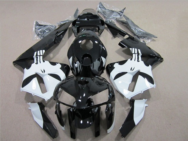Kit Carenado Moto CBR 600 RR 2005-2006 - Negro Blanco Kit Carenado Moto CBR 600 RR 2005-2006 - Negro Blanco