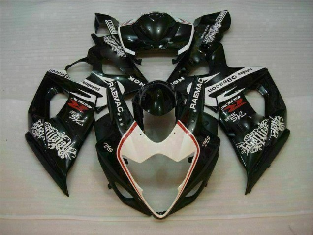 Kit Carenado Moto GSXR 1000 K5 2005-2006 - Blanco Negro Kit Carenado Moto GSXR 1000 K5 2005-2006 - Blanco Negro