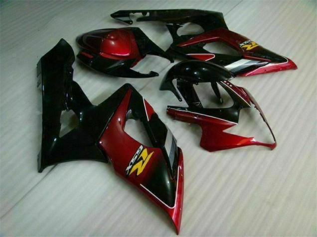 Kit Carenado Moto GSXR 1000 K5 2005-2006 - Rojo Negro Kit Carenado Moto GSXR 1000 K5 2005-2006 - Rojo Negro