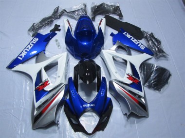 Kit Carenado Moto GSXR 1000 K7 2007-2008 - Azul Blanco