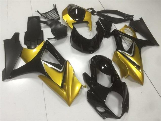 Kit Carenado Moto GSXR 1000 K7 2007-2008 - Oro Negro Kit Carenado Moto GSXR 1000 K7 2007-2008 - Oro Negro