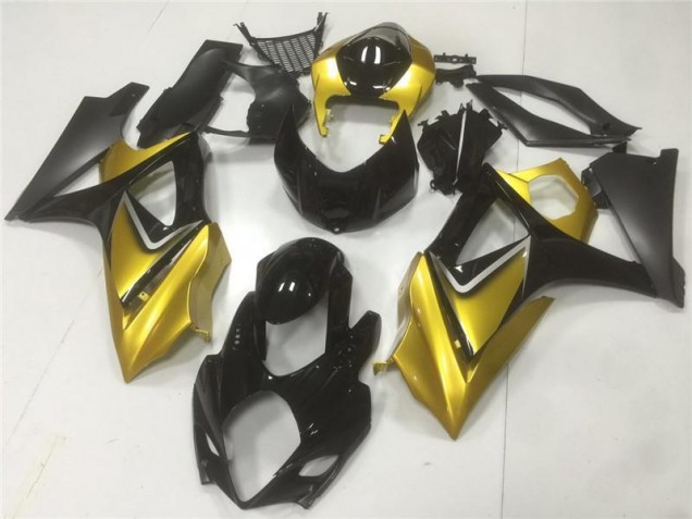 Kit Carenado Moto GSXR 1000 K7 2007-2008 - Oro Negro Kit Carenado Moto GSXR 1000 K7 2007-2008 - Oro Negro