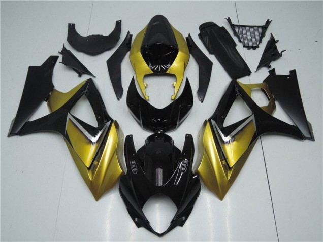 Kit Carenado Moto GSXR 1000 K7 2007-2008 - Oro Negro Kit Carenado Moto GSXR 1000 K7 2007-2008 - Oro Negro